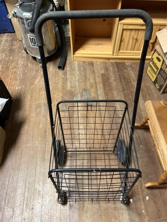 Rolling foldable cart with handle