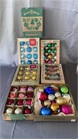 VINTAGE SHINY BRIGHT CHRISTMAS TREE ORNAMENTS