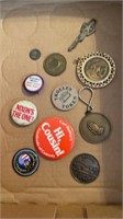 NIXON BUTTONS AND OTHER TOKENS