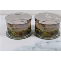 HomeWorx Slatkin Lemongrass Breeze 4-Wick Candles