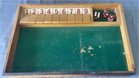 VINTAGE TRICK TRACK WOODEN DICE GAME