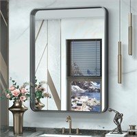 TokeShimi Black Bathroom Mirror 19.5x29.5