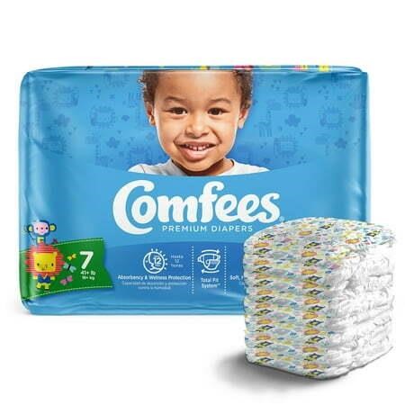 Size 7 Comfees Baby Diaper  80 Count