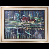 Millard Judd Signed Oil On Canvas Landscape
