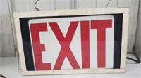 Electric exit sign