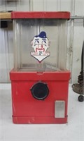 Old Red penny gum-ball machine