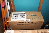 6pc 24” wreath storage boxes