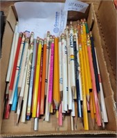 APPROX 75 ASSORTED ADVERTISING PENCILS