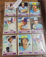 APPROX 18 VTG BREWERS TRADING CARDS