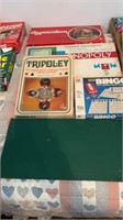 ASSORTMENT OF GAMES-MONOPOLY-TRIPOLY AND OTHERS