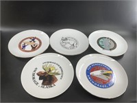 Assorted Fur Rondy plates