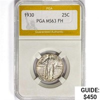 1930 Standing Liberty Quarter PGA MS63 FH