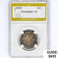 1928 Standing Liberty Quarter PGA MS64+ FH