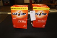 2-100ct one A day women multivitamins 7/25
