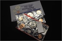 1998 US mint uncirculated coin set (display)