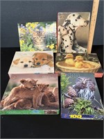 6 Puzzles Dogs Cats Birds