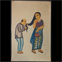 Indian Kalighat Painting