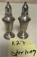 T - STERLING SILVER S&P SHAKERS (K27)
