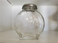 Antique clock jar