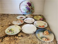 Antique decorative plate collection (10)