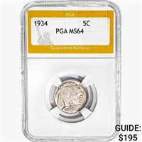 1934 Buffalo Nickel PGA MS64