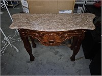 Accent table with marble top