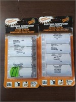 2 PACKS DICO Assorted Buffing Compound Sets.