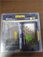 IRWIN 15 Pc. Cobalt Drill Bit Set.