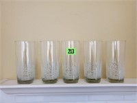 Etched drinking glasses