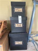 (3) Graduated Storage Boxes