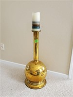 Brass floor candleholder