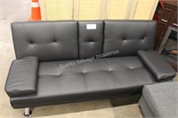 futon couch (lobby)