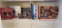 Shelf of cookbooks, DIY, decorating books