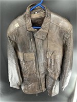 Men's leather coat size Large