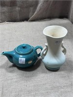 Tudor Tea Pot & Ceramic Vase