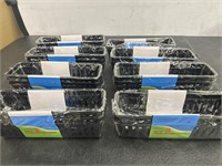 New (24) plastic storage baskets 10.23x3.15x2.4