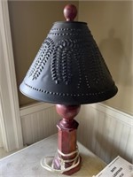 Punched Tin Lamp