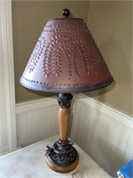 Punched Tin Table Light