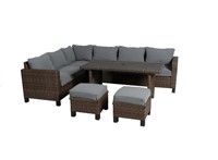 BHG Brookbury 5-Piece Patio Wicker Sectional Set