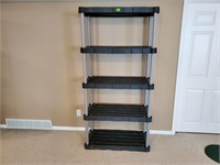 Rubbermaid storage shelves, no contents included
