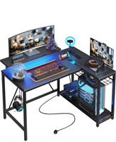 New Bestier Small Gaming Desk with Power