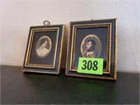 Antique framed portraits (2)