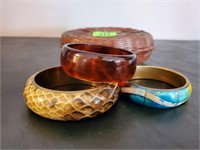 Basket of bangle bracelets