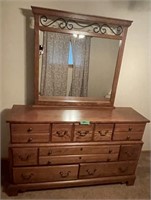 Dresser and Mirror (very nice)