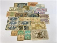 Vintage Foreign Paper Currency & More