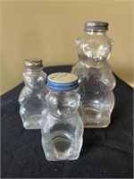(3) Snowcrest Bear Bank and Bottles