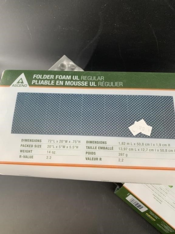 2 Packs of Folder foam new in package