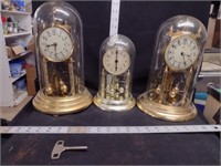 3 Anniversary Clocks to include Elgin