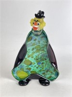 Murano Style Art Glass Clown