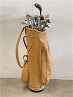 Selection of Golf Clubs and Bag